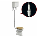 Victorian Traditional Ceramic Chrome Flush Toilet Pull Chain for High Levelcistern